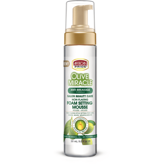 AFRICAN PRIDE OLIVE MIRACLE ≡ Mousse Coiffante