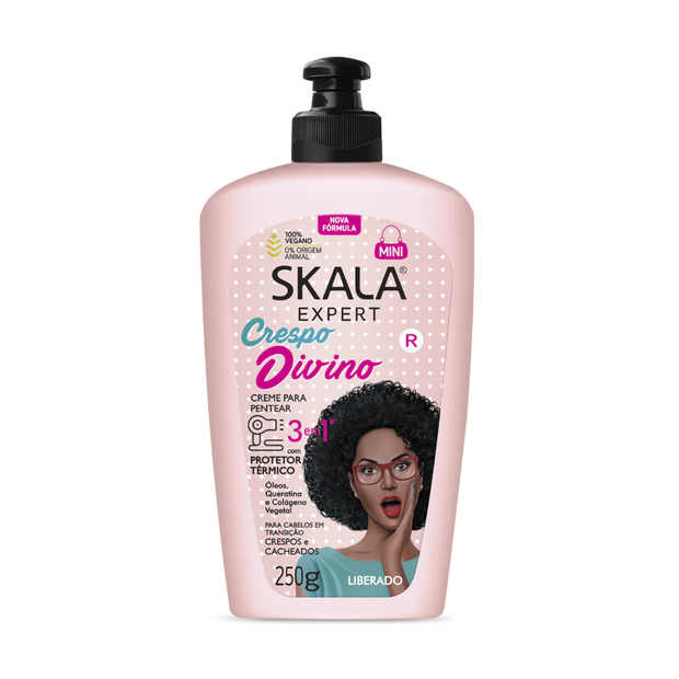 SKALA ≡ Crème de Coiffage 3 en 1 pour Cheveux Crépus (Creme de Pentear Crespo Divino)