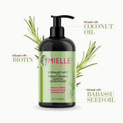 Mielle / Romarin et menthe fortifiante / Shampooing / Huile