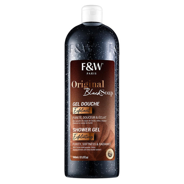 FAIR & WHITE ≡ Gel Douche Exfoliant Original Black Soap