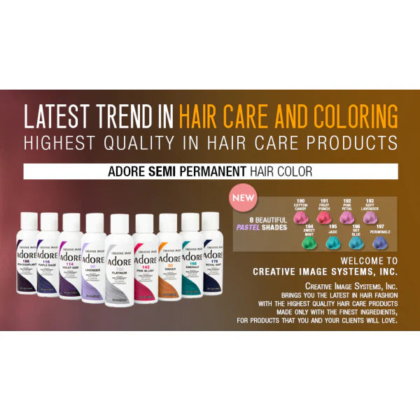 ADORE ≡ Colorations semi-permanentes Jet Black 121