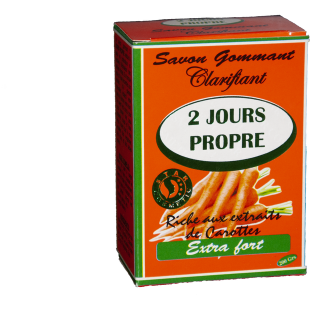 2 JOURS PROPRE ≡ Savon Gommant & Clarifiant Aux Carottes