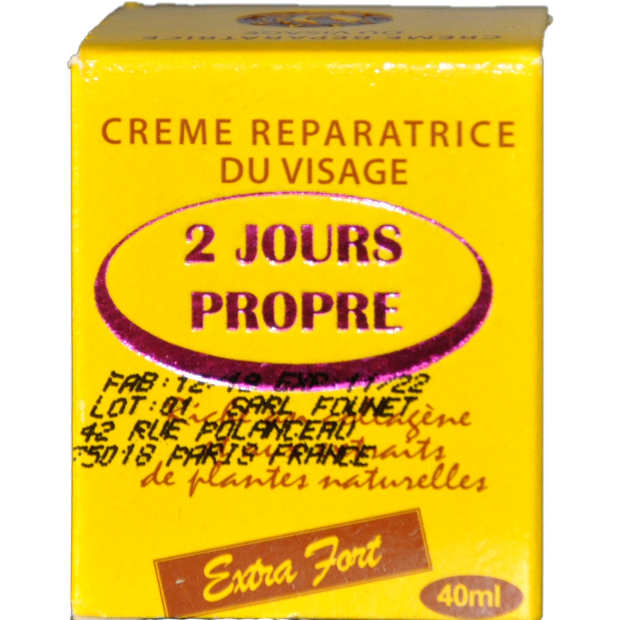 2 JOURS PROPRE ≡ Crème Réparatrice Eclaircissante "Extra"