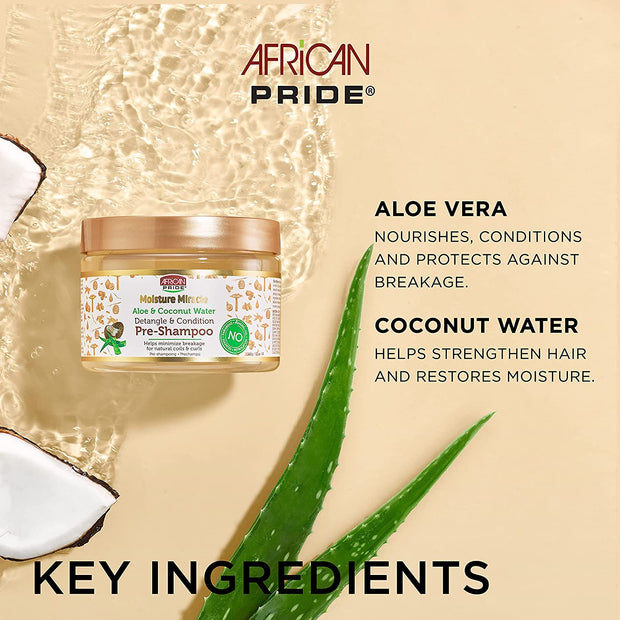 AFRICAN PRIDE MOISTURE MIRACLE ≡ Pre-Shampooing