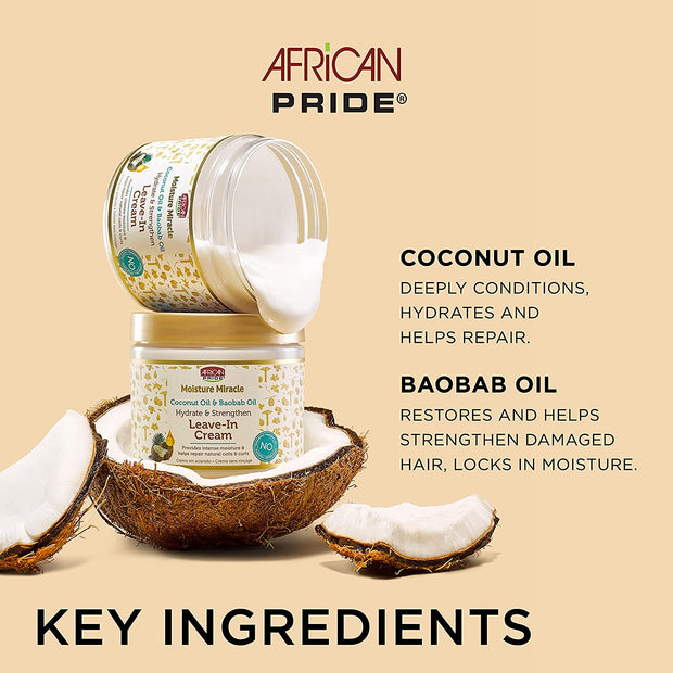 AFRICAN PRIDE MOISTURE MIRACLE ≡ Leave-In Cream
