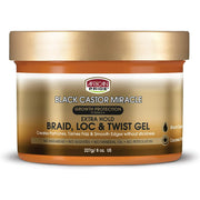 AFRICAN PRIDE BLACK CASTOR MIRACLE ≡ Braid, Loc & Twist Gel