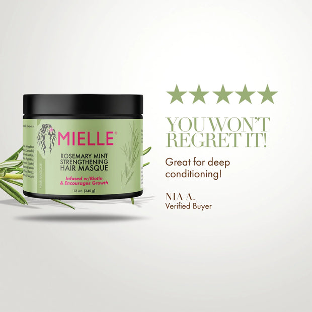 MIELLE ROSEMARY MINT ≡ Masque Fortifiant Pour Cheveux