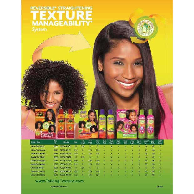 AFRICAN PRIDE NATURAL MIRACLE ≡ Kit Texture Manageability Reversible Straightening