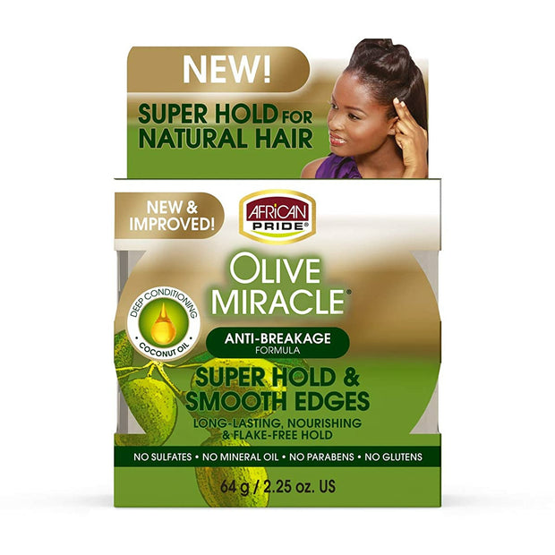 AFRICAN PRIDE OLIVE MIRACLE ≡ Gel Coiffant Edges